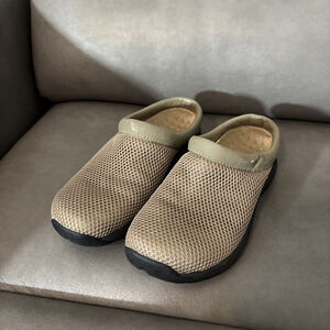 Merrell Shoes Women’s 6 Primo Breeze II Mule Tan Mesh Casual Comfort Closed Toe